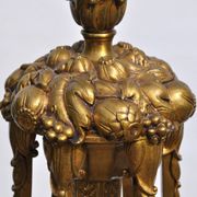 Muller frères Art Deco Chandelier - Bronze & Glass Paste - 1930s