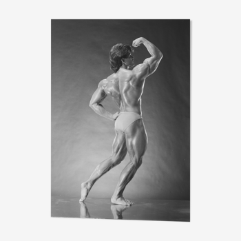 Photo vintage bodybuilding studio recent print 30x45cm format
