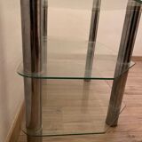 Glass and chrome furniture