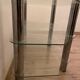 Glass and chrome furniture