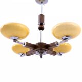 1950s Art Deco chandelier, Poland.