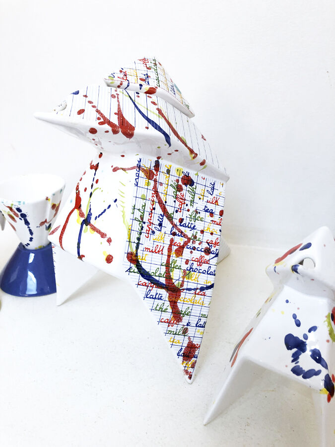 Coffee service "origami", contemporary design