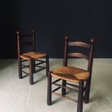 French Provincial Dining Chairs by Charles Dudouyt, France, 1940s, Set of 6