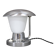 Napako Art Deco chrome and opal glass table lamp, Czechoslovakia 1930s