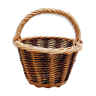 Two-coloured wicker basket