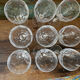 Set of nine cut crystal water glasses