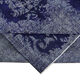 Hand-Knotted Vintage Turkish 1980s 183 cm x 279 cm Blue Rug