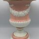 Medici VASE in enamelled earthenware with floral frieze decoration, signed and numbered