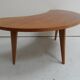 Mid Century moon-shaped coffee table