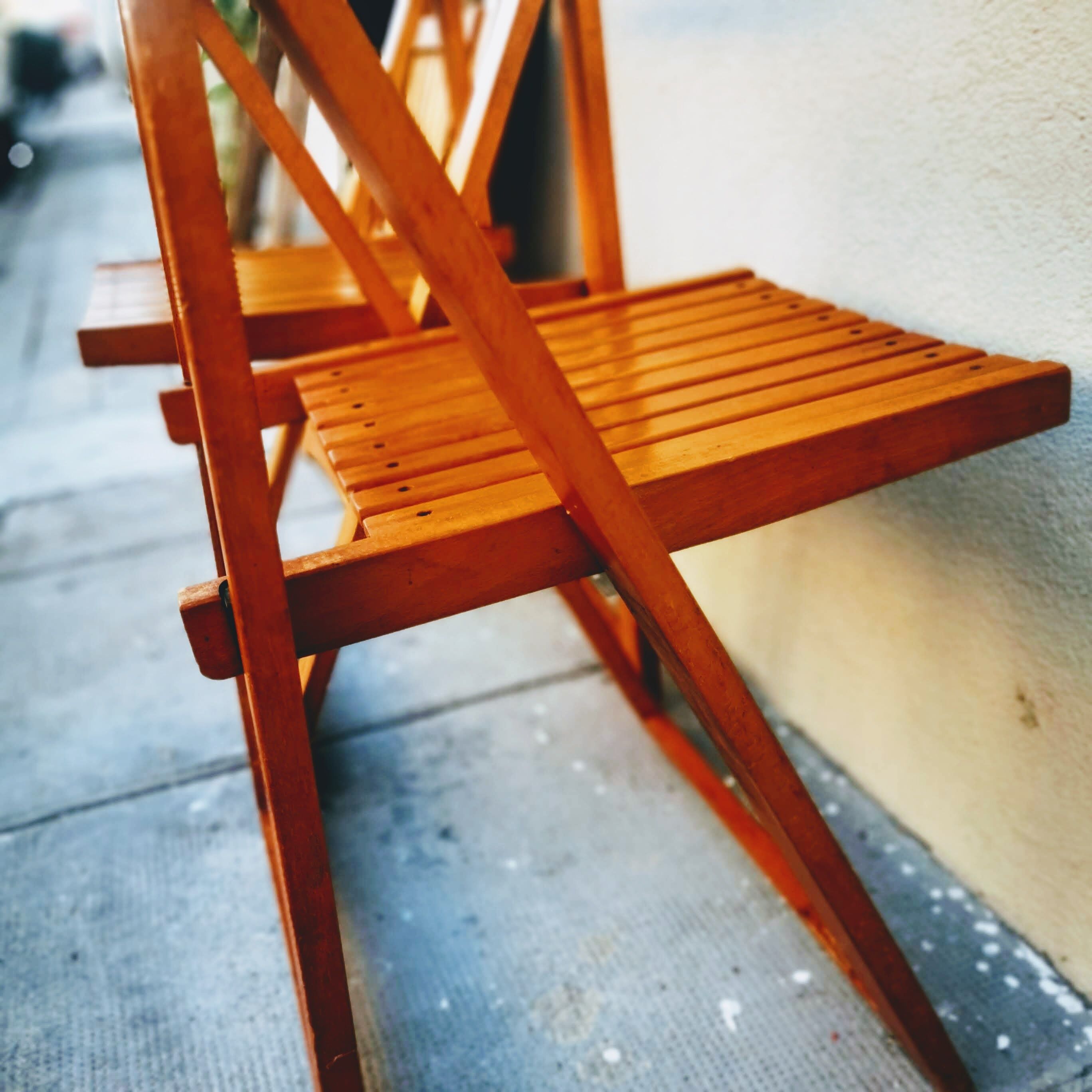 Série de 4 chaises pliantes  années 60