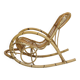 Rohe Noordwolde, rocking chair en rotin des années 60-70.