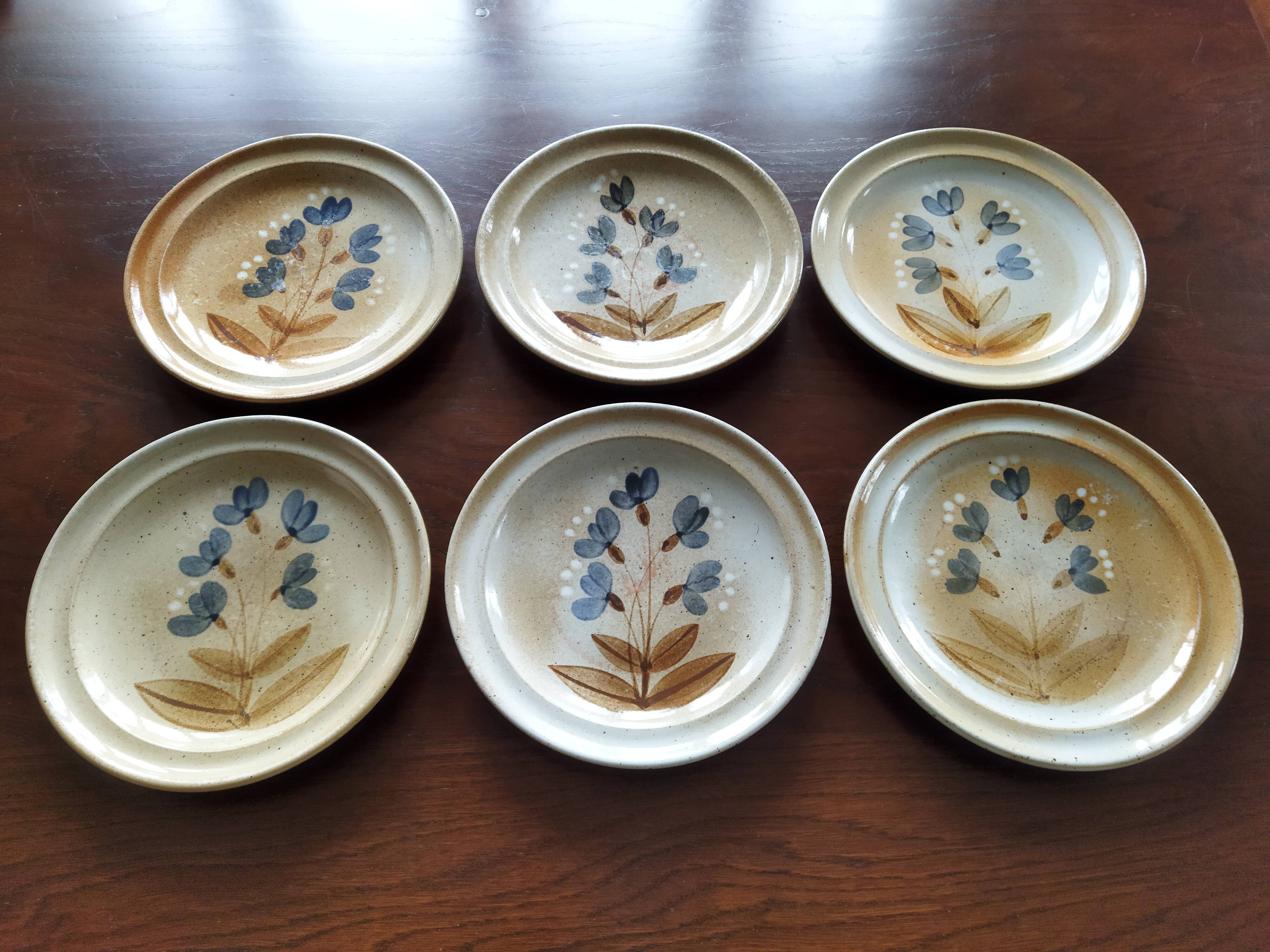 6 Marais Stoneware plates