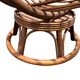 Rotating rattan armchair