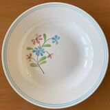 6 old earthenware soup plates from Salins-les-Bains (Jura)