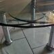 Vintage 80s 3-tier removable tempered glass coffee table