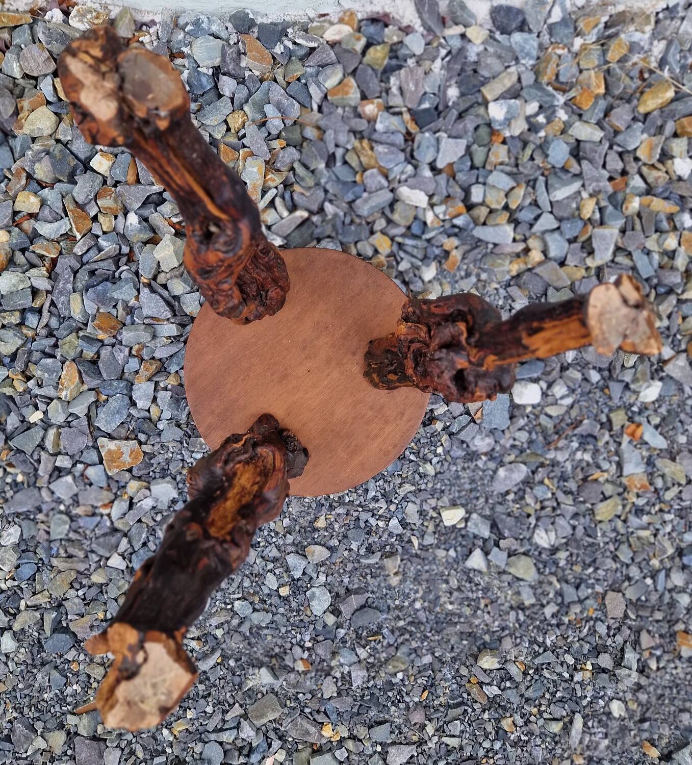 Brutalist vine stool