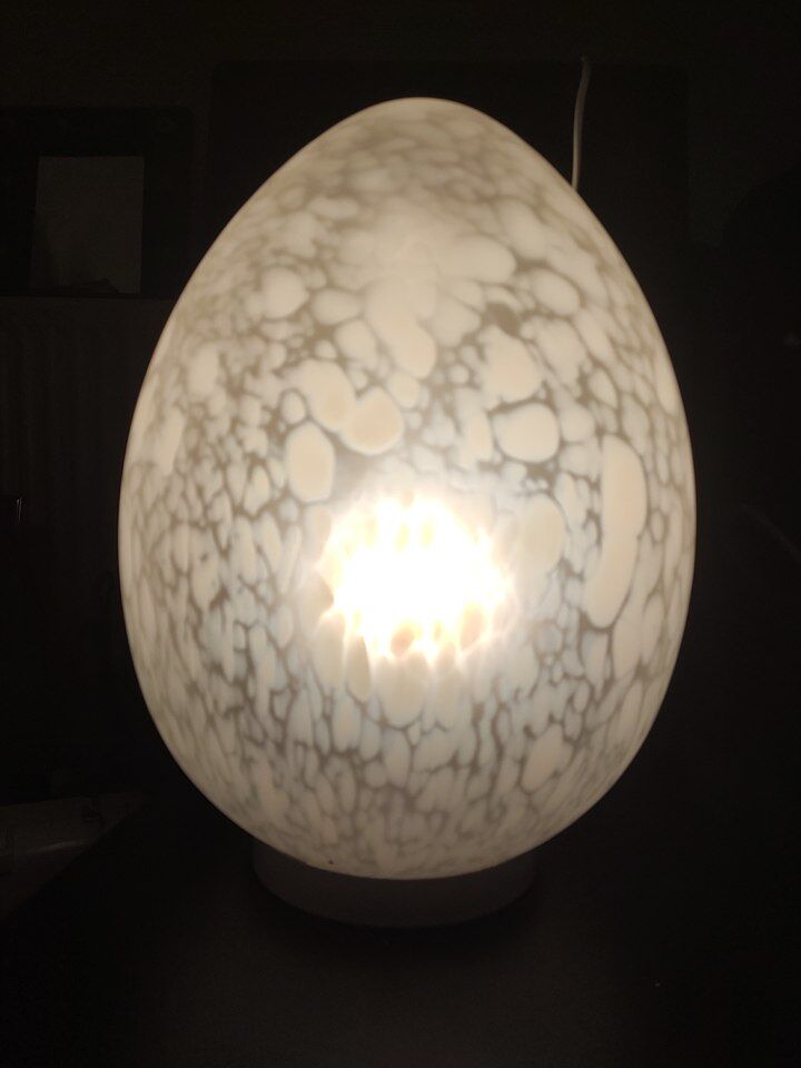 Blown glass lamp