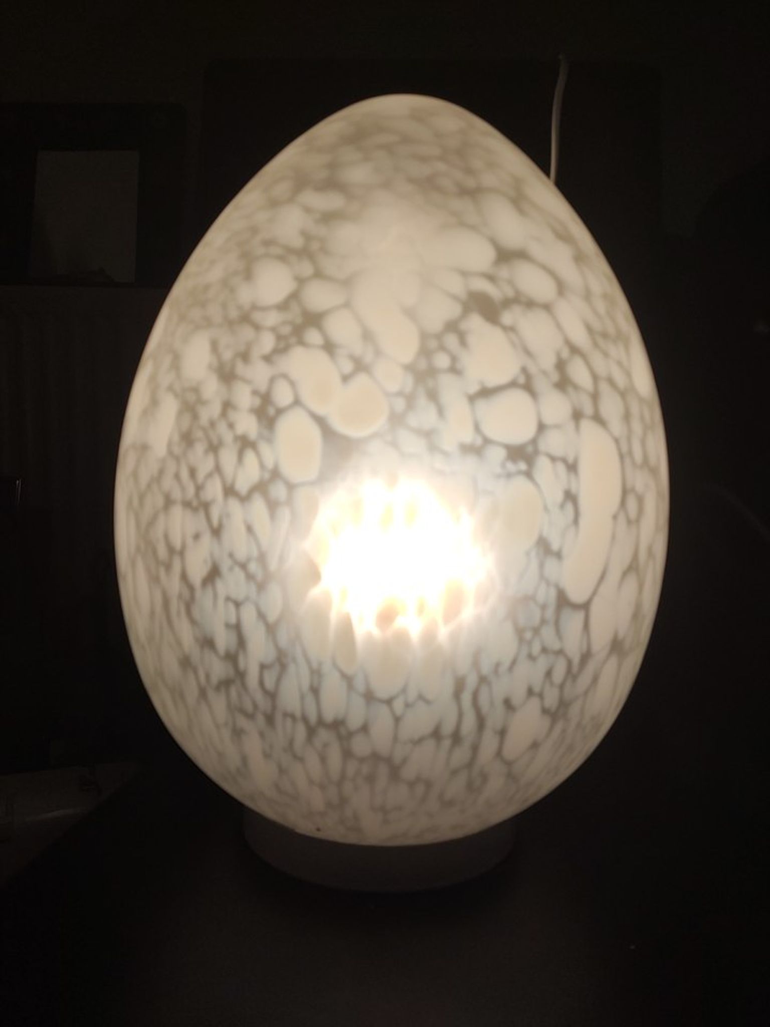 Lampe verre soufflé