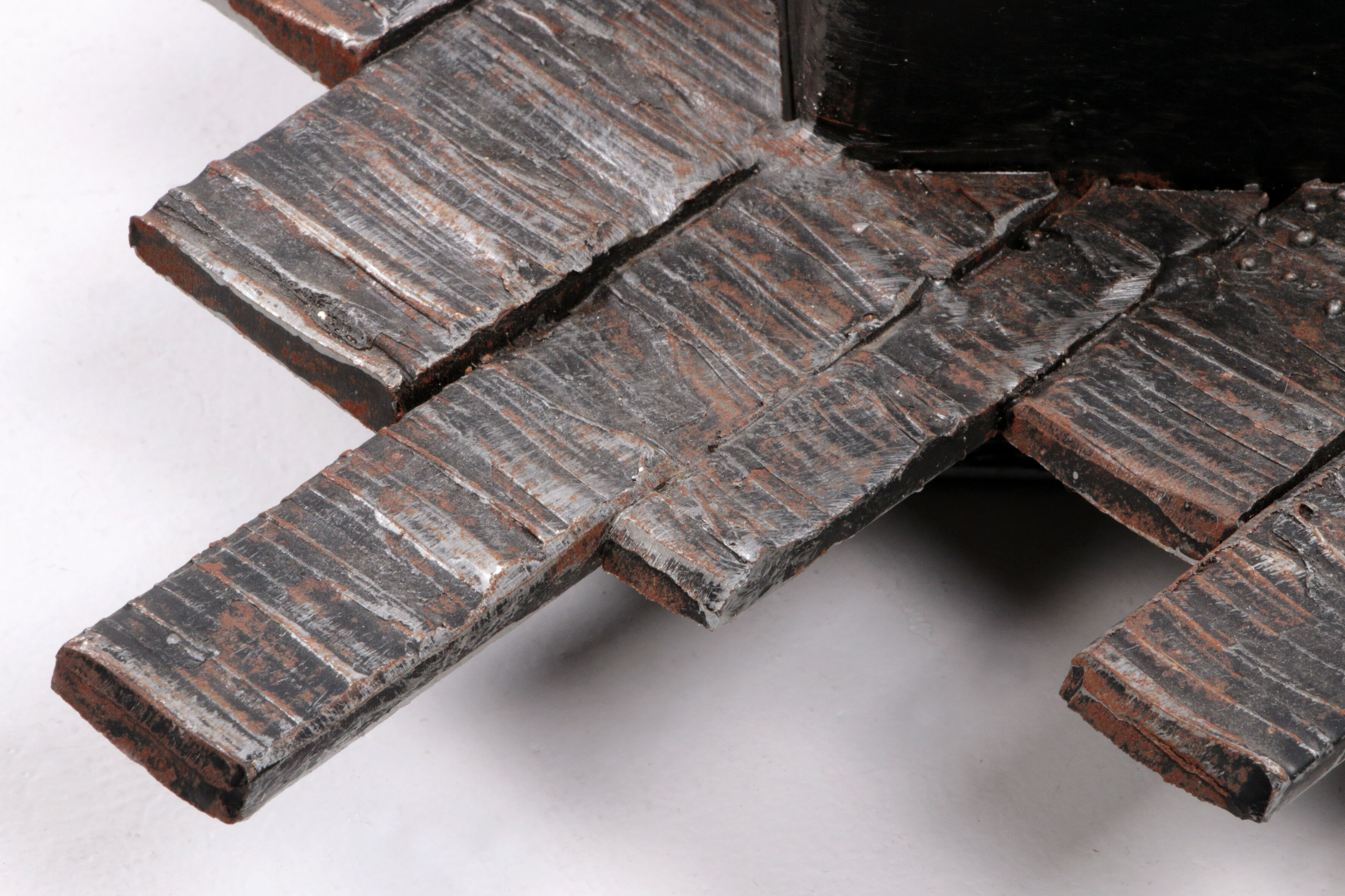 Brutalist wall lamps murano glass by Albano Poli for Poliarte, 70s, set of 2.