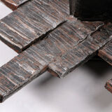 Brutalist wall lamps murano glass by Albano Poli for Poliarte, 70s, set of 2.