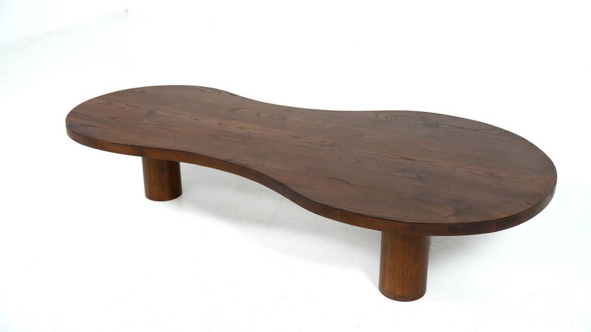 Organic Shaped Wooden Coffee Table, Contemporary, Italy
