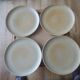 4 stoneware dessert plates