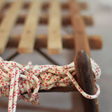 Old wooden sledge 2 people, 50s