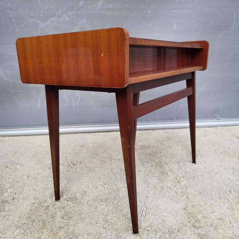 Scandinavian console dressing table desk with drop-down top