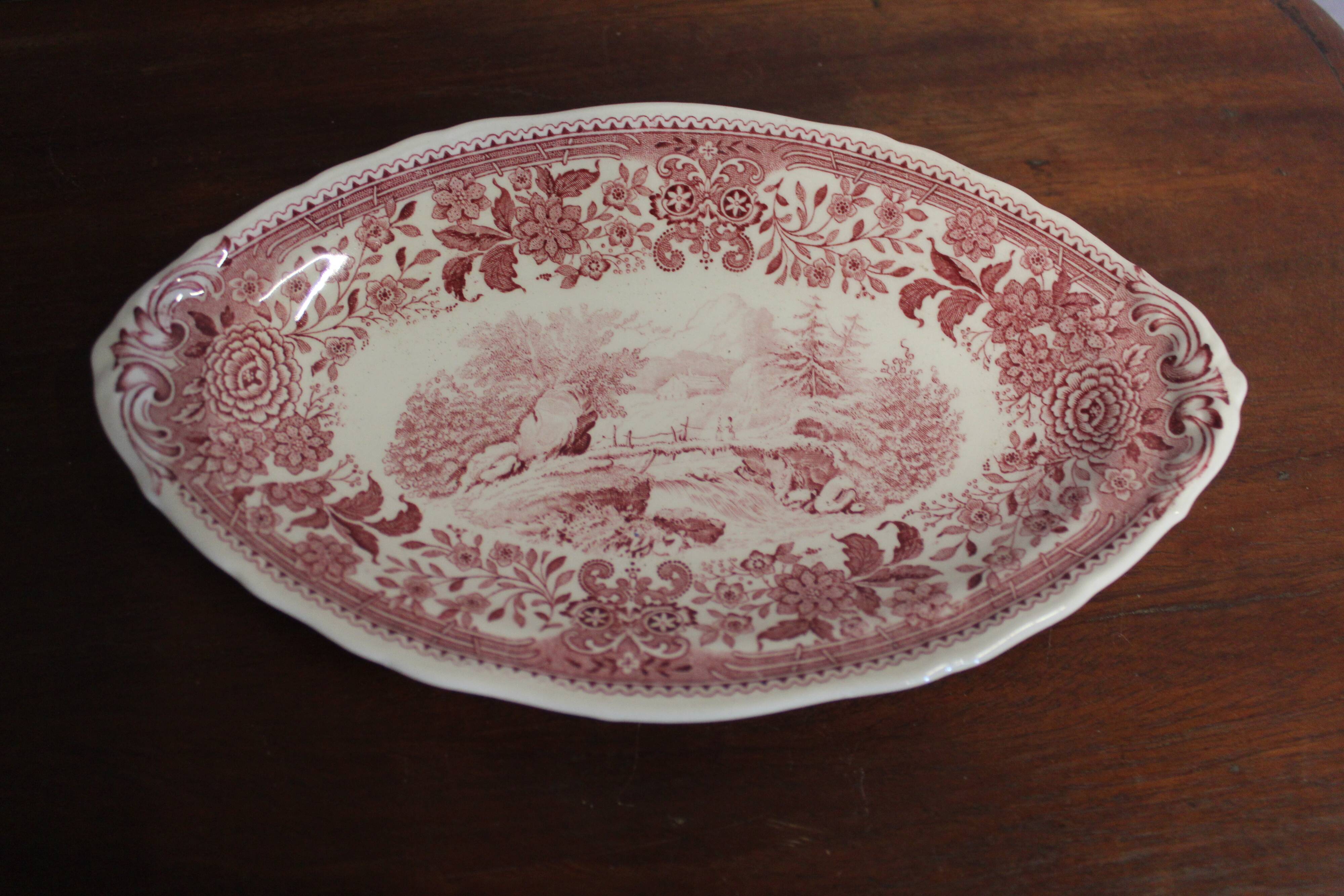 Set of 3 Burgenland red Villeroy & Boch dishes