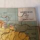 Geographical puzzle map South America - Monrocq Paris - Vintage