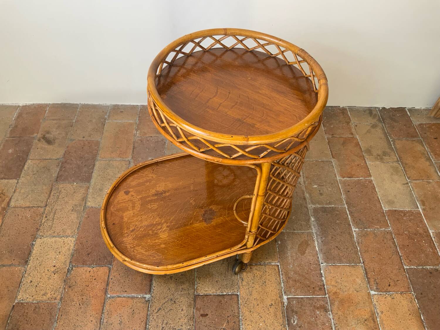 Vintage serving trolley