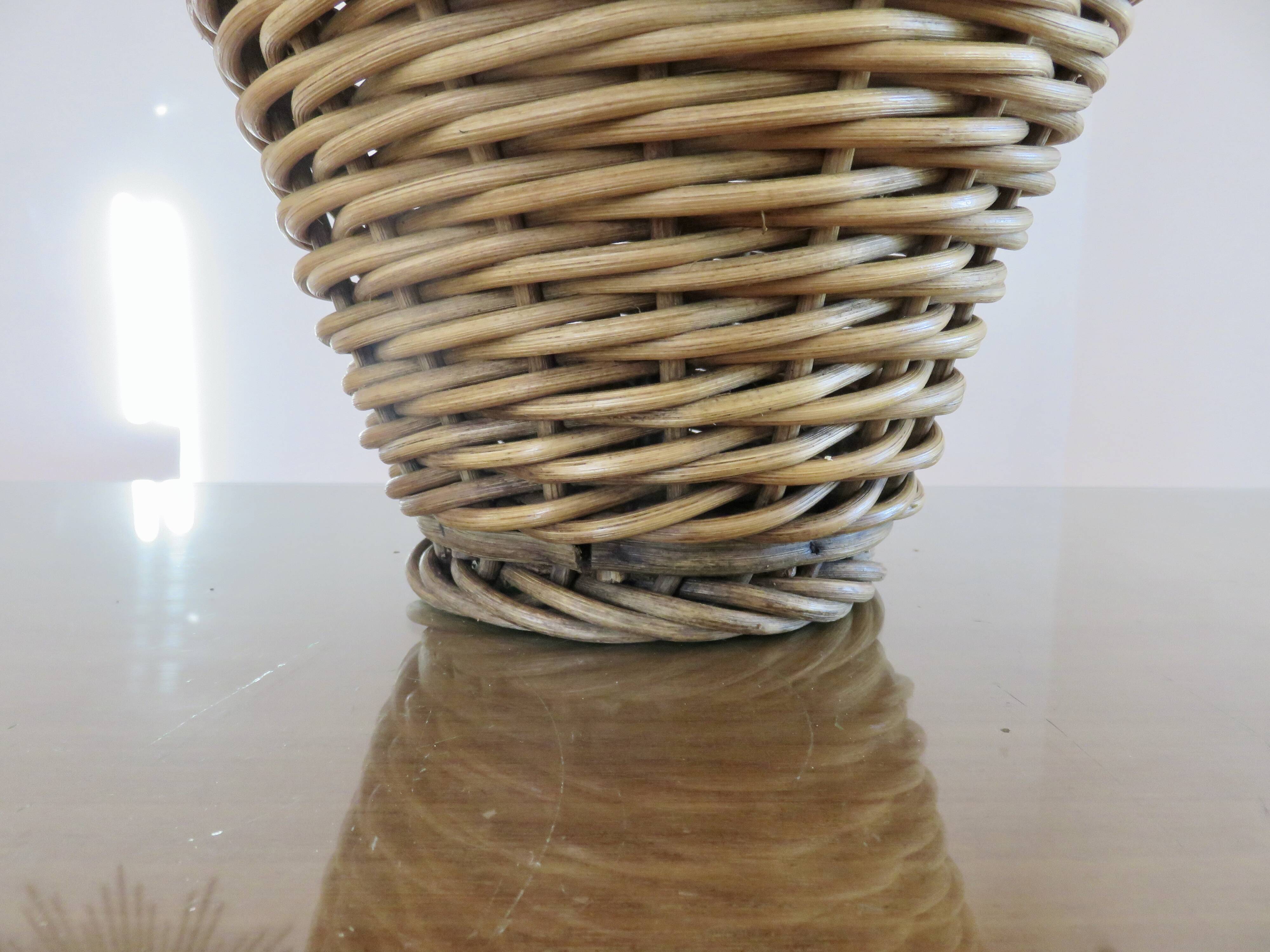 Natural rattan lamp 1970