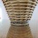 Lampe en rotin naturel 1970
