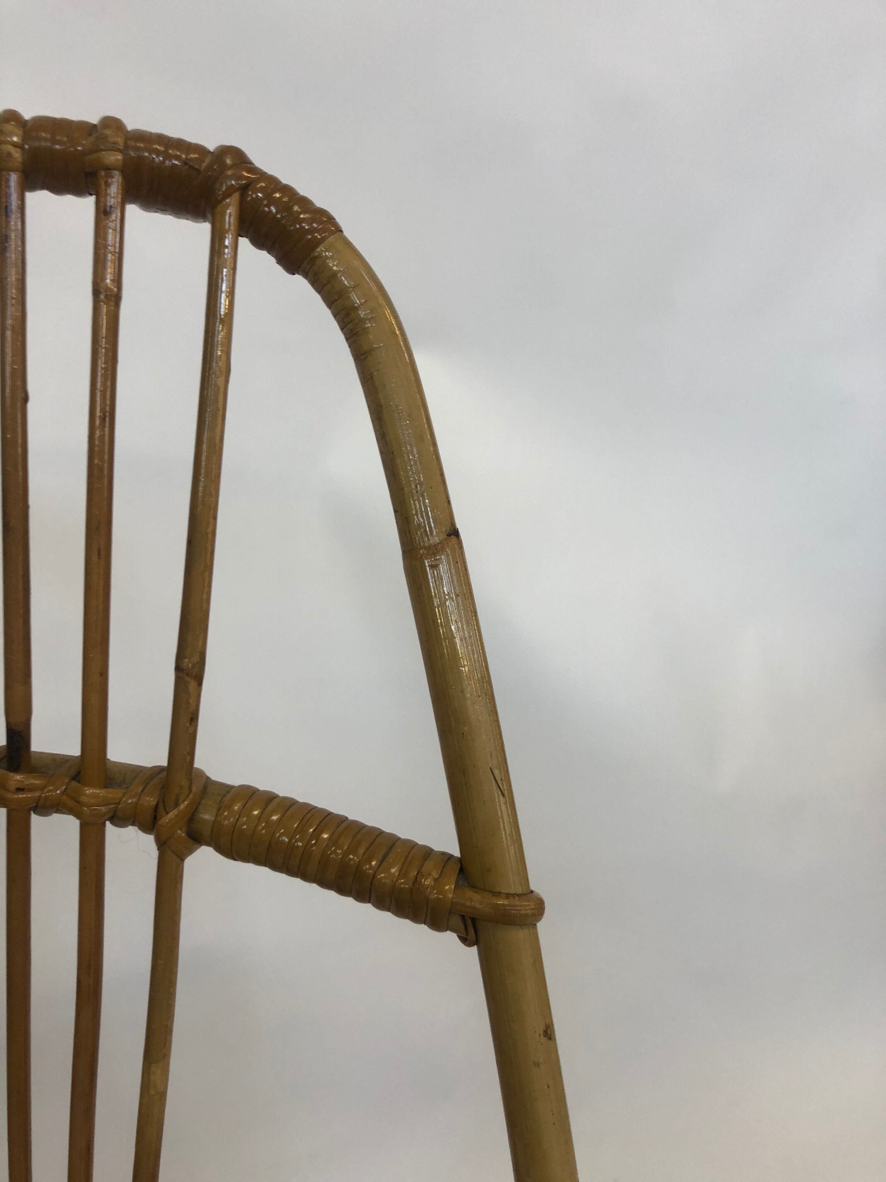 Van Rohe Noordwolde rattan chair, 1960s