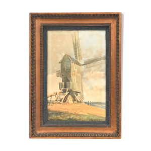 Aquarelle - moulin près de orléans,