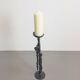 Brutalist Floor Candleholder in Cast Iron, Germany, 1960s