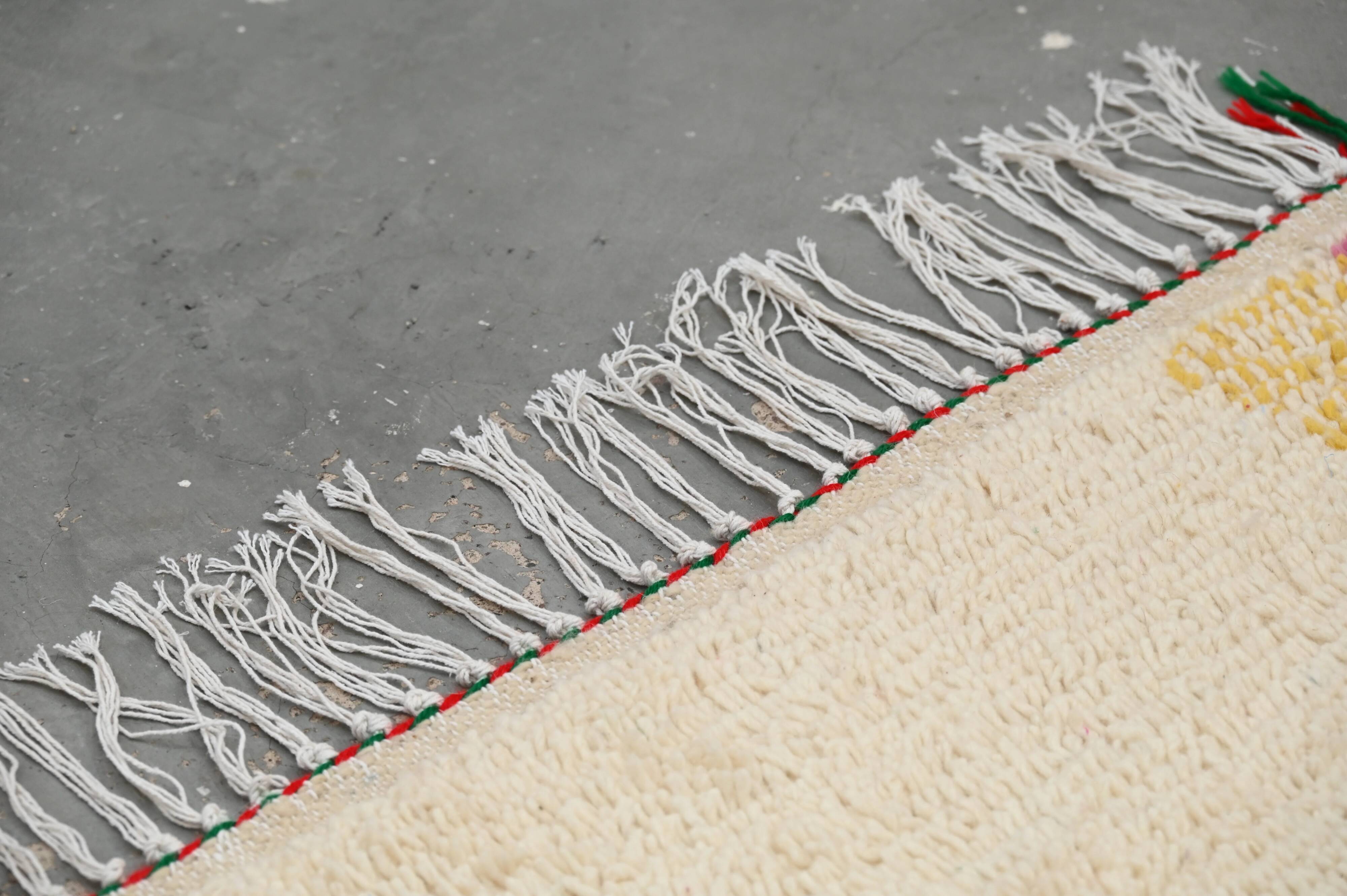 Colourful handwoven wool rug, 145 x 105 cm - P474