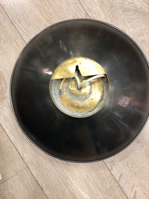 Wall lamp in gold and bronze metal