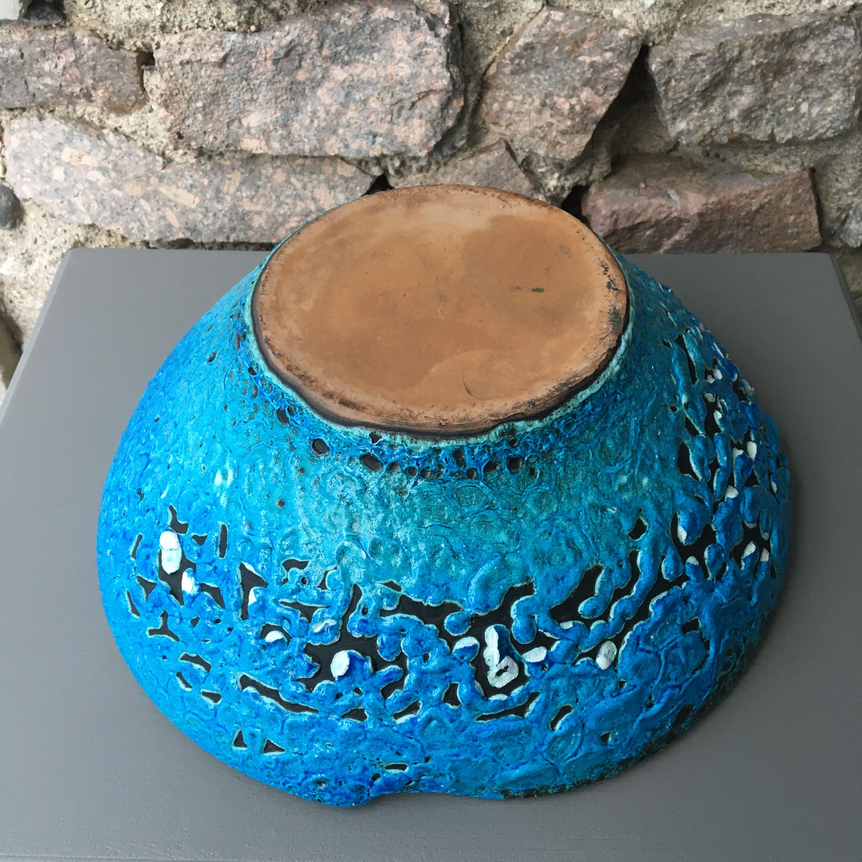 Large XL cup ceramic in turquoise Fat Lava