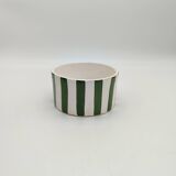 Striped ceramic pot holders unique artwork