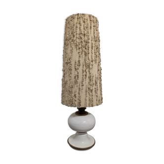 Glazed stoneware floor lamp from the 70s