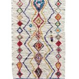 Large Moroccan Berber rug Azilal – 170 x 270 cm – natural wool