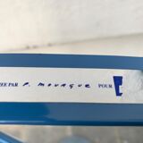 Blue metal design nightval Pascal Mourgue 1980