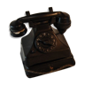 Téléphone retro en bakelite noire
