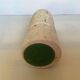 Screw-shaped travertine candle holder