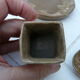 Sandstone smoker's necassary signed Denbac art nouveau