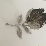 Flower ashtray on chrome stem with 5 removable ashtray petals