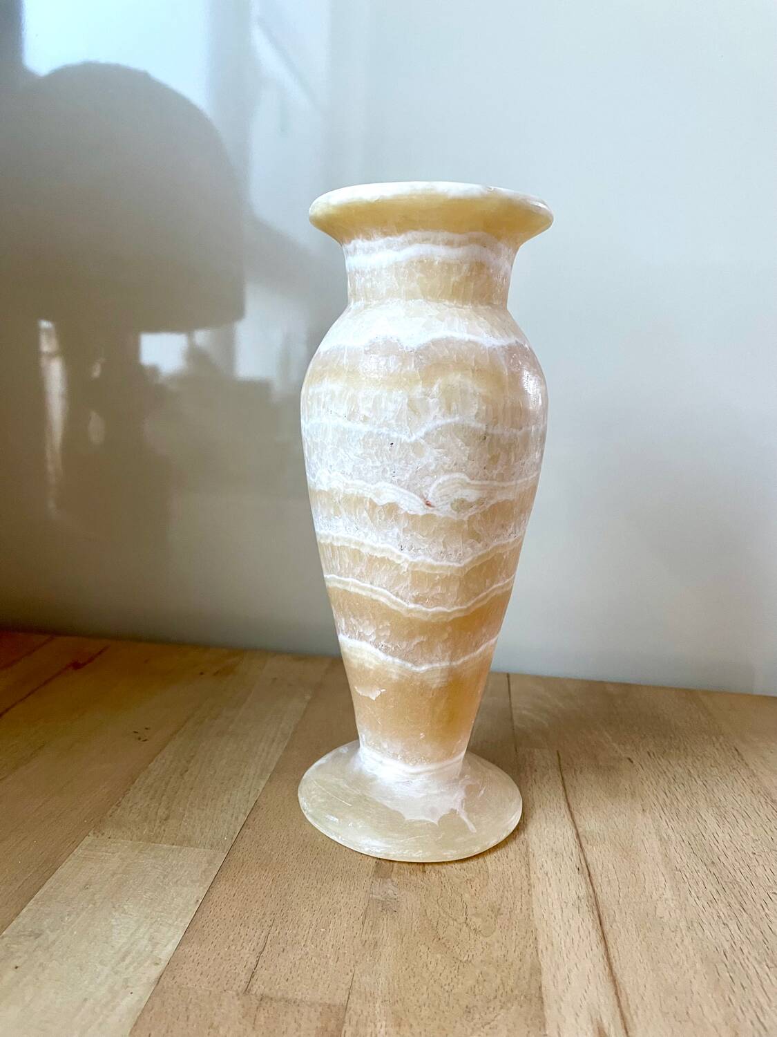 Vintage alabaster vase