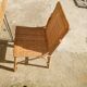 Bureau et chaise en osier et rotin 1960