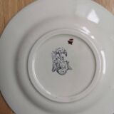 Soap holder / dish in enameled ceramic - gien - vintage 1876